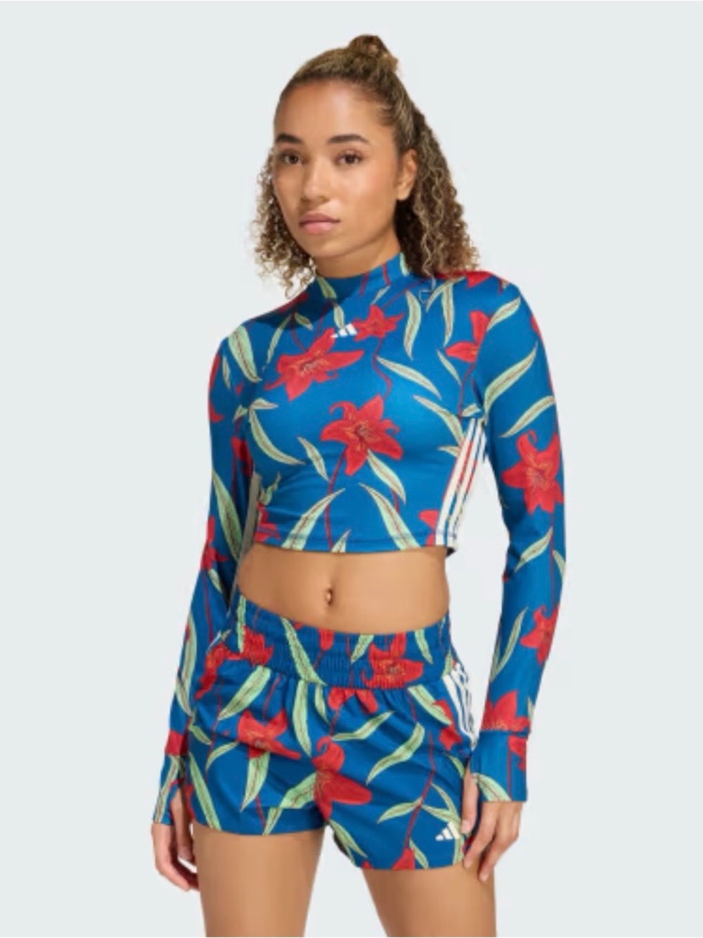 Farm rio adidas collab training long sleeves top